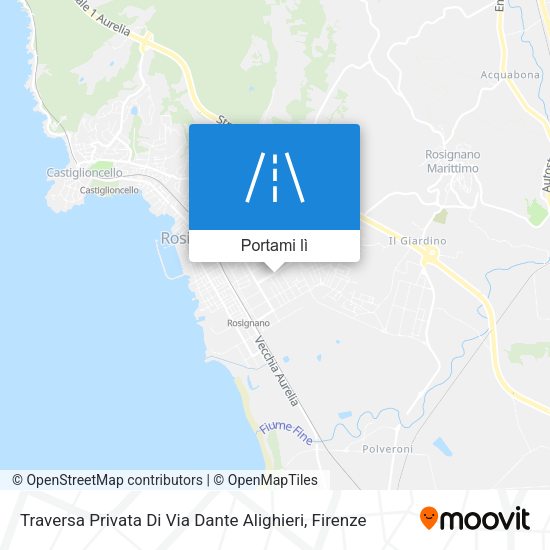 Mappa Traversa Privata Di Via Dante Alighieri