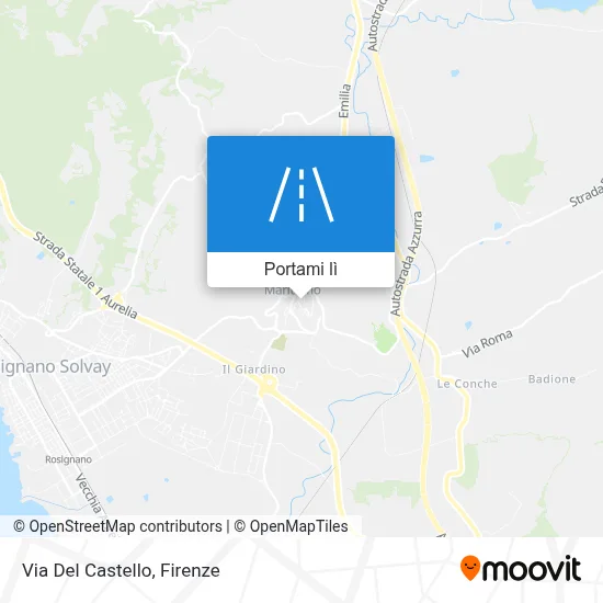 Mappa Via Del Castello