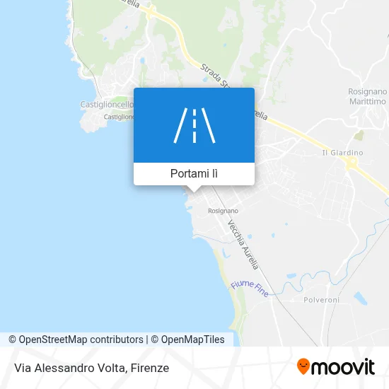 Mappa Via Alessandro Volta
