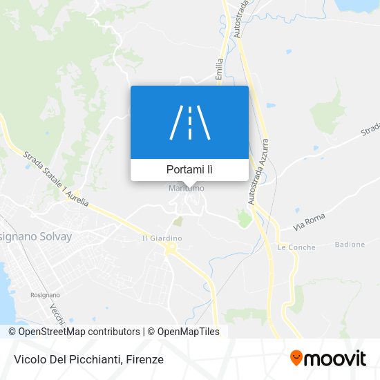 Mappa Vicolo Del Picchianti