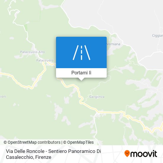 Mappa Via Delle Roncole - Sentiero Panoramico Di Casalecchio