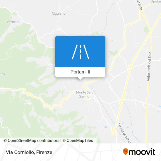 Mappa Via Corniollo