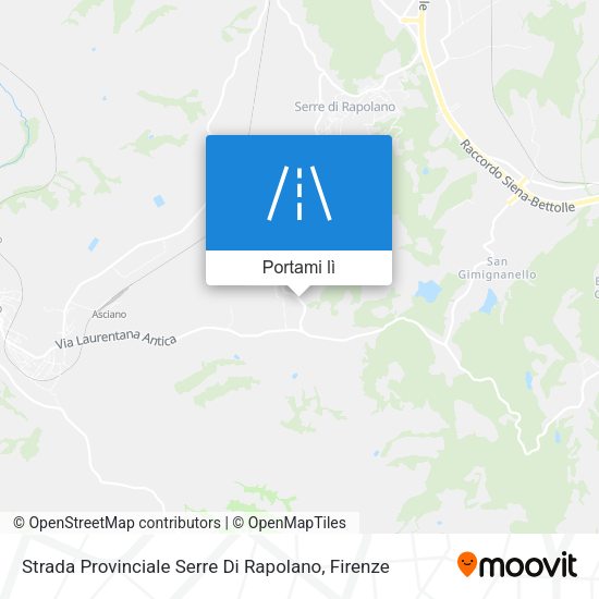 Mappa Strada Provinciale Serre Di Rapolano