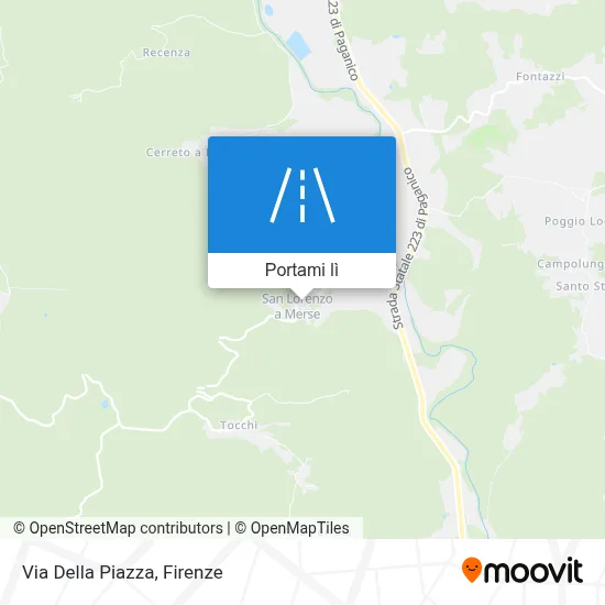 Mappa Via Della Piazza