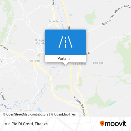 Mappa Via Piè Di Grotti