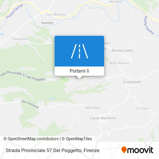 Mappa Strada Provinciale 57 Del Poggetto