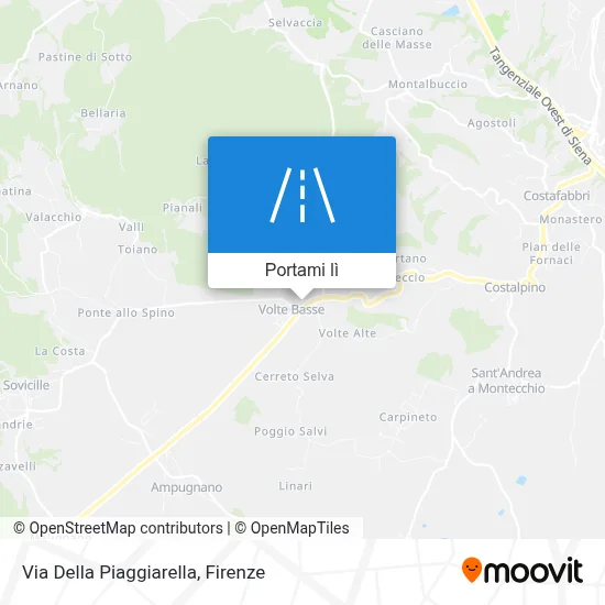 Mappa Via Della Piaggiarella