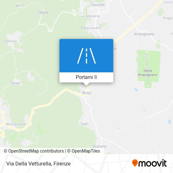 Mappa Via Della Vetturella