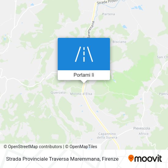 Mappa Strada Provinciale Traversa Maremmana