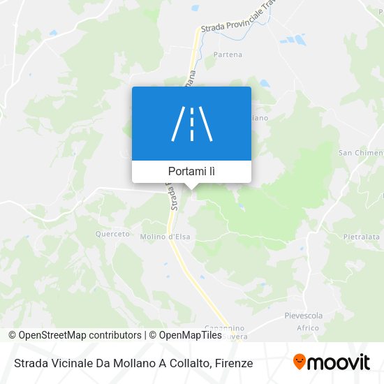 Mappa Strada Vicinale Da Mollano A Collalto
