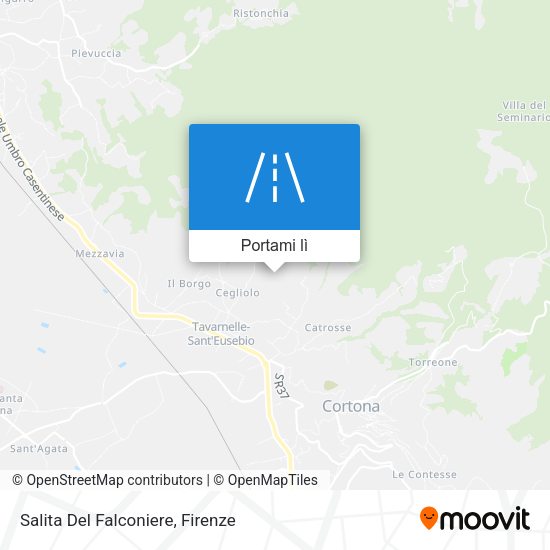 Mappa Salita Del Falconiere