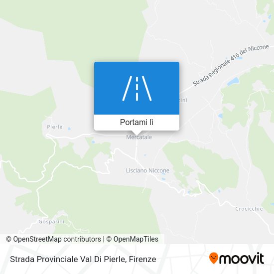 Mappa Strada Provinciale Val Di Pierle