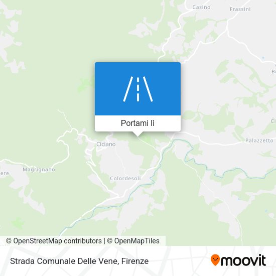 Mappa Strada Comunale Delle Vene
