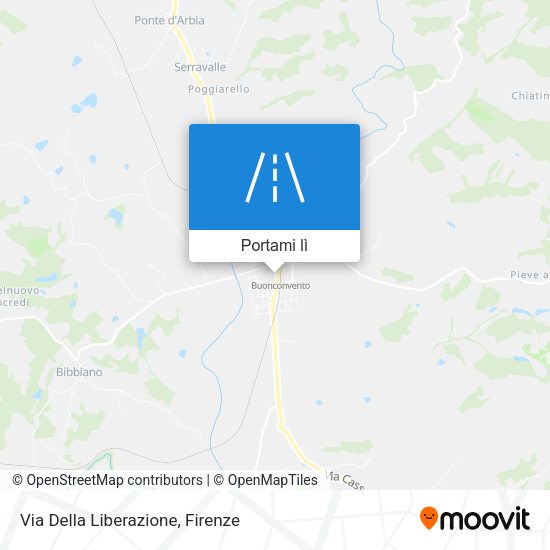 Mappa Via Della Liberazione