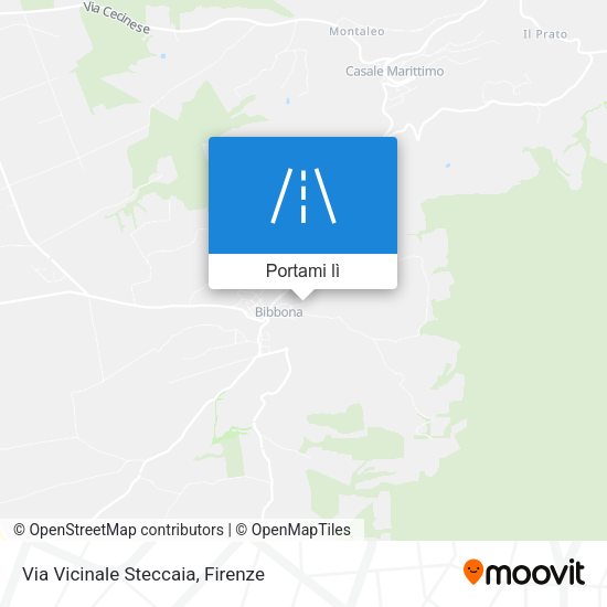 Mappa Via Vicinale Steccaia