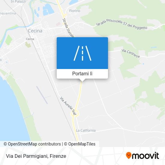 Mappa Via Dei Parmigiani