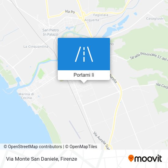 Mappa Via Monte San Daniele