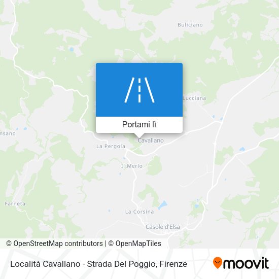 Mappa Località Cavallano - Strada Del Poggio