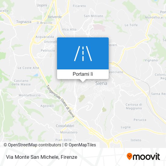 Mappa Via Monte San Michele