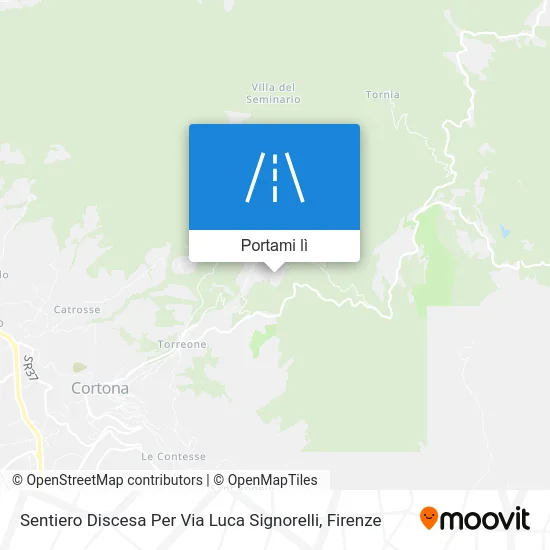 Mappa Sentiero  Discesa Per Via Luca Signorelli