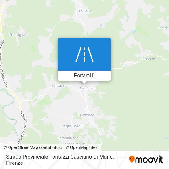 Mappa Strada Provinciale Fontazzi Casciano Di Murlo