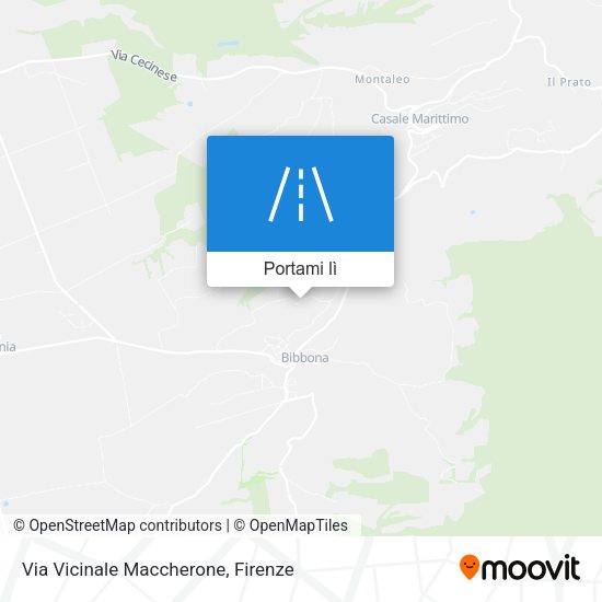 Mappa Via Vicinale Maccherone