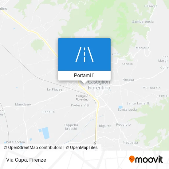 Mappa Via Cupa