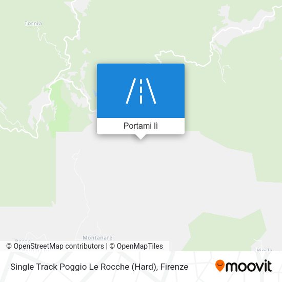 Mappa Single Track Poggio Le Rocche (Hard)