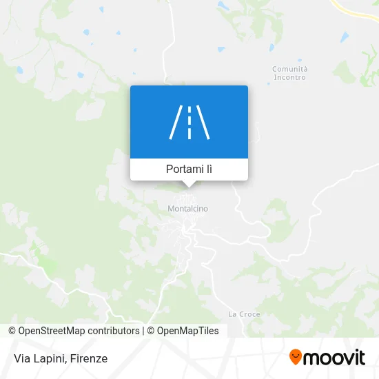 Mappa Via Lapini