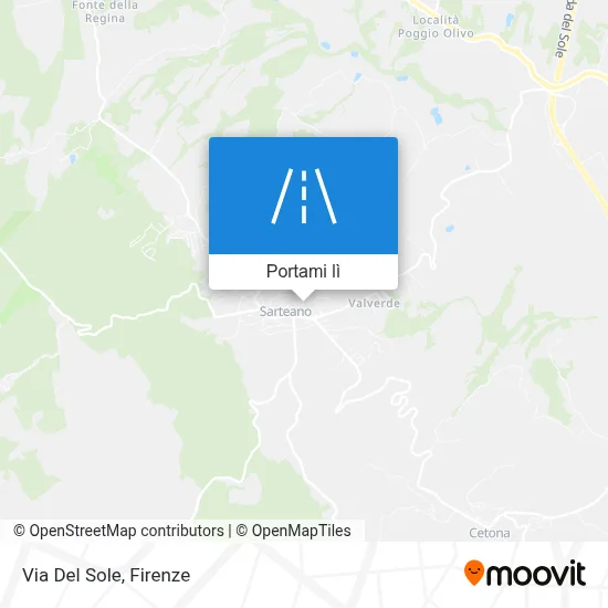 Mappa Via Del Sole