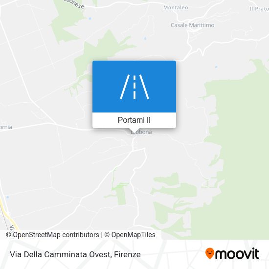 Mappa Via Della Camminata Ovest
