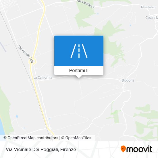 Mappa Via Vicinale Dei Poggiali