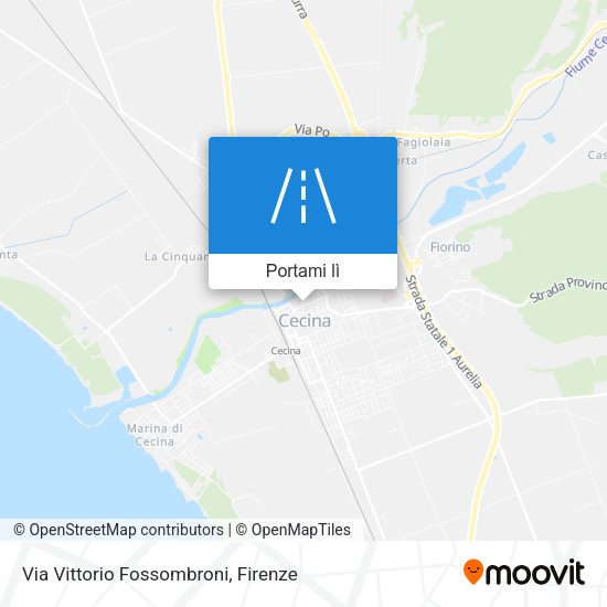 Mappa Via Vittorio Fossombroni