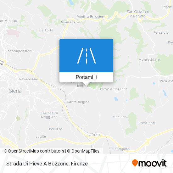 Mappa Strada Di Pieve A Bozzone