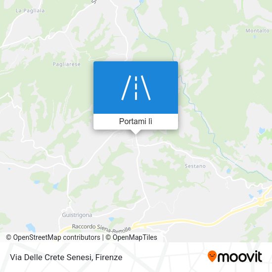 Mappa Via Delle Crete Senesi