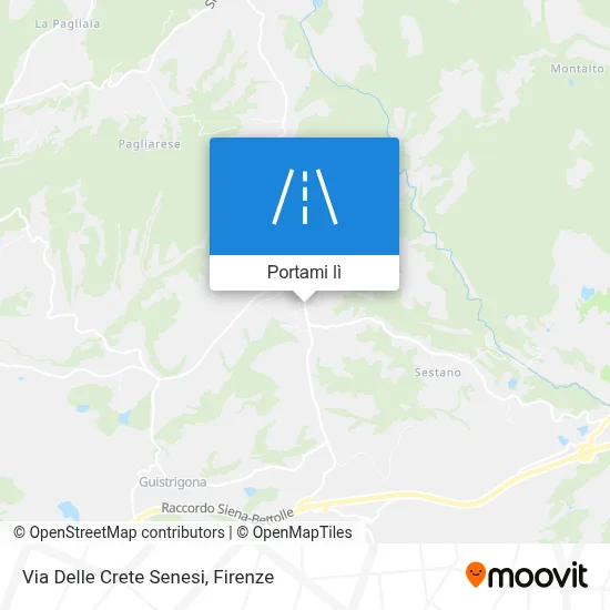 Mappa Via Delle Crete Senesi