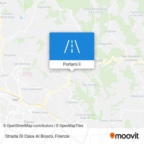Mappa Strada Di Casa Al Bosco