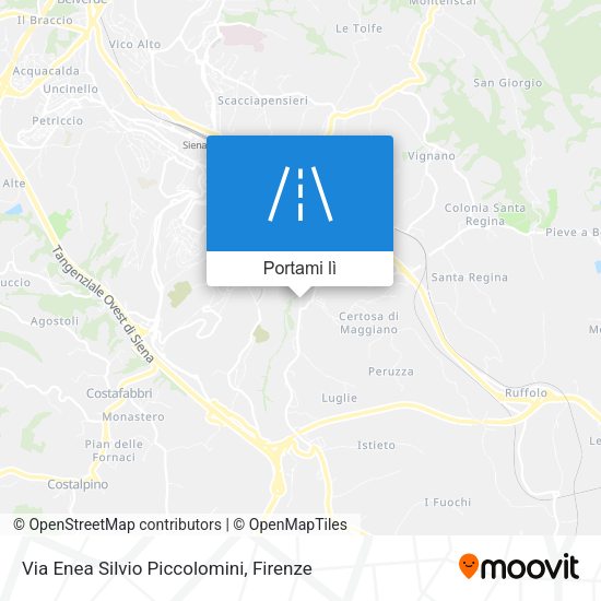 Mappa Via Enea Silvio Piccolomini