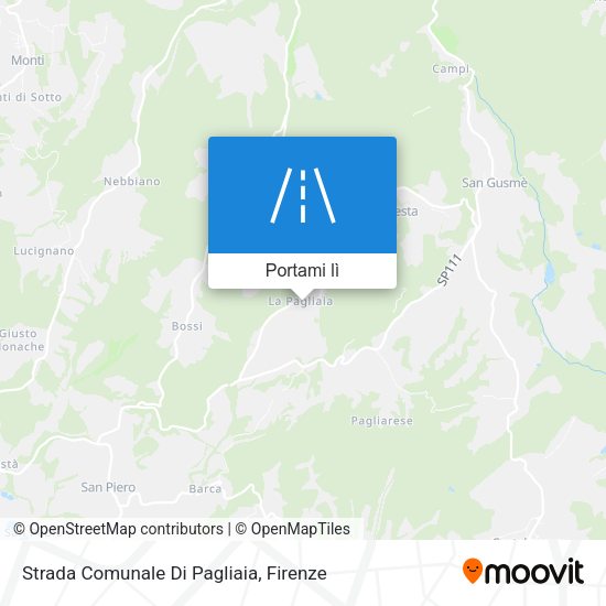 Mappa Strada Comunale Di Pagliaia