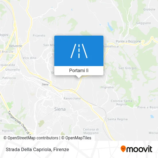 Mappa Strada Della Capriola
