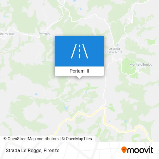 Mappa Strada Le Regge