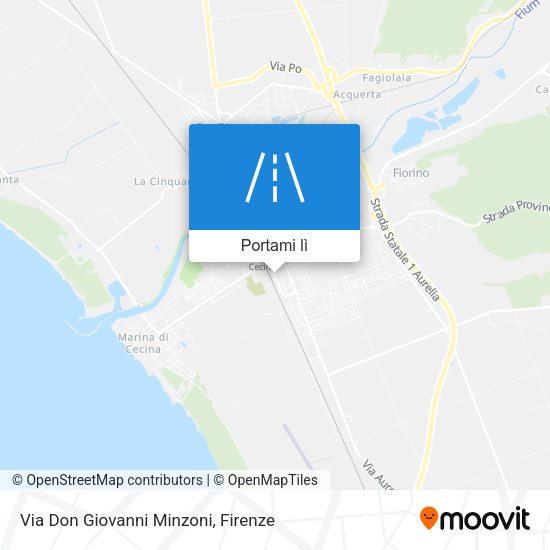 Mappa Via Don Giovanni Minzoni
