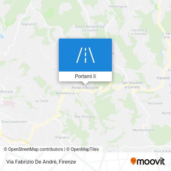 Mappa Via Fabrizio De Andrè