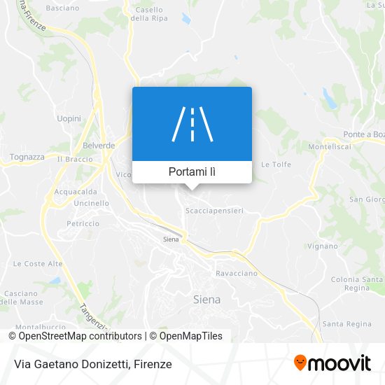 Mappa Via Gaetano Donizetti