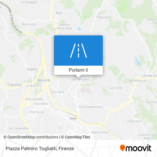 Mappa Piazza Palmiro Togliatti