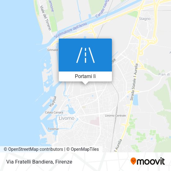 Mappa Via Fratelli Bandiera