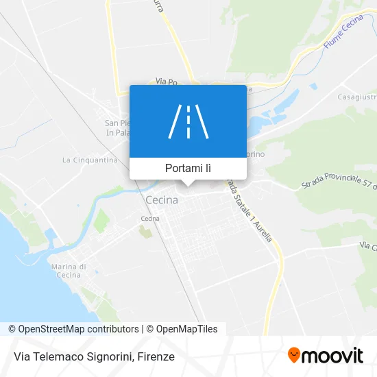 Mappa Via Telemaco Signorini