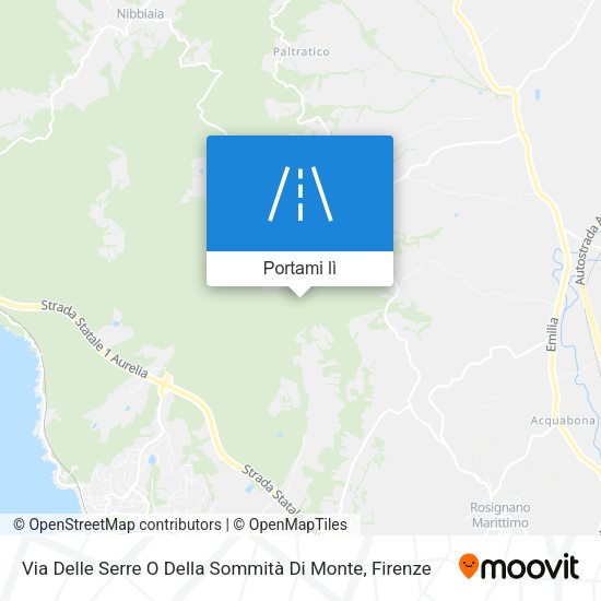 Mappa Via Delle Serre O Della Sommità Di Monte