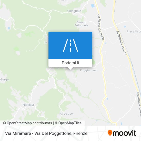 Mappa Via Miramare - Via Del Poggettone