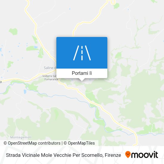 Mappa Strada Vicinale Mole Vecchie Per Scornello
